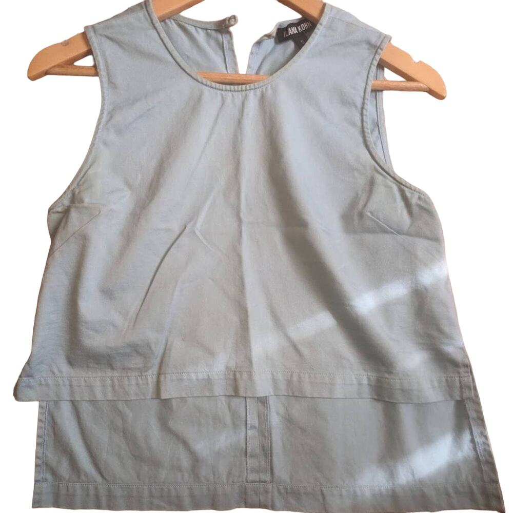 MOVING SALE! Ilana Kohn Roxey Linen Hi Lo Crop Tank Size S